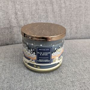 Bath & Body Works Blue Spruce & Spice 3-Wick Scented Candle